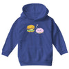 cheeseburger pranks doughnut Youth Hoodie