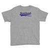 scotland born and raised retro white &amp; navy international country Youth Tee