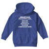 Smartass November Girl Youth Hoodie
