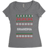 ugly christmas grandma Women's Triblend Scoop T-shirt