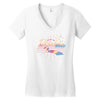 rainbow road Women's V-Neck T-Shirt
