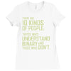 10 kinds of people binary Ladies Fitted T-Shirt