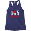 black love is beautiful Racerback Tank