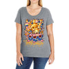 pigs Ladies Curvy T-Shirt