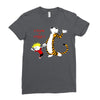 calvin hobbes Ladies Fitted T-Shirt
