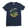 morning commute Ladies Fitted T-Shirt