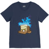 sticker box V-Neck Tee