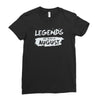 legends are born in august Ladies Fitted T-Shirt