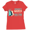 Women's March New York Ladies Fitted T-Shirt