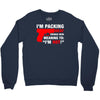packing heat   i'm hot Crewneck Sweatshirt