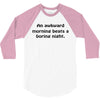 awkward morning funny t shirt sex humor college s 3xl 3/4 Sleeve Shirt