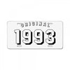 Original 1993 License Plate