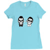 SKULL ON TWO FACE Ladies Fitted T-Shirt