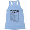 January Girl Facts Aquarius Racerback Tank