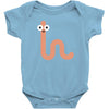 cacing bae senyum Baby Bodysuit