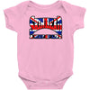 skinhead union jack, ideal birthday gift or present Baby Bodysuit