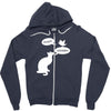 pussy chicken tshirt funny cat bird humor tee rooster Zipper Hoodie