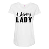 library lady Maternity Scoop Neck T-shirt