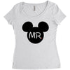Mr. and Mrs. Matching Women's Triblend Scoop T-shirt