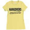 hangovers you kicked ass bro funny cool party booze alcohol geek shirt Ladies Fitted T-Shirt