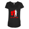 job well done batle royal gaming Maternity Scoop Neck T-shirt