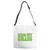 kiss my grass Adjustable Strap Totes