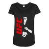 bruce lee family ufc Maternity Scoop Neck T-shirt