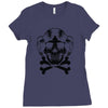space princess skull Ladies Fitted T-Shirt