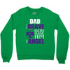 my dad was so brave god made him an angel Crewneck Sweatshirt