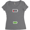 Mommy Dead Battery Women's Triblend Scoop T-shirt
