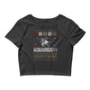 santa aquarius christmas ugly t shirts Crop Top