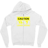 caution zombies crossing t shirt x large funny walking brains awesome Zipper Hoodie
