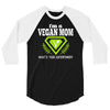 vegan mom's are superheroes! 3/4 Sleeve Shirt