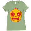 frightened jack o lantern Ladies Fitted T-Shirt