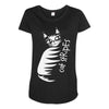 cat stripes Maternity Scoop Neck T-shirt
