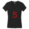 red logo best Women's V-Neck T-Shirt