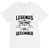 Legends Are Born In December V-Neck Tee