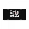 too hip to hop   bunny easter License Plate