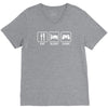 eat sleep game gamer V-Neck Tee