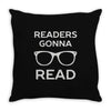 reading pun humor Throw Pillow