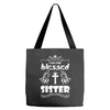 I Am One Blessed Sister Tote Bags