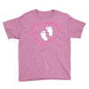 Baby Girl with Heart Any Name Customized Youth Tee
