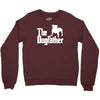 the dogfather  nerd retro der pate godfather fun Crewneck Sweatshirt