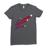 stars and stripes Ladies Fitted T-Shirt