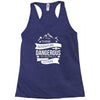 adventure is dagerous Racerback Tank