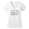 new dad 2 Women's V-Neck T-Shirt