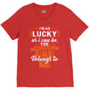 The world's greatest dad belongs to me Fathers Day V-Neck Tee