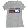 underwood 2016 flag house of cards Ladies Fitted T-Shirt