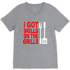 got skills on the grills apron V-Neck Tee