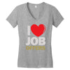 i love job offers Women's V-Neck T-Shirt